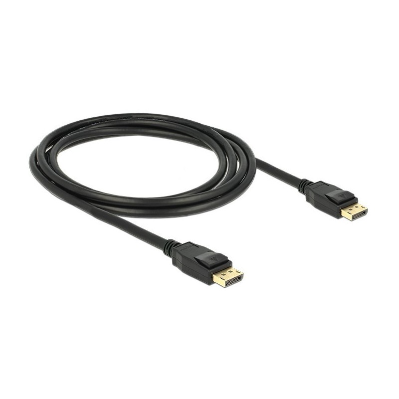 DeLOCK Cavo 2m Displayport St./St. 4K 83806 Nero